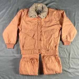 Obermayer girls snow suit size 8 coat size 10 pants powder pink